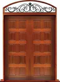 10 panel: double door + sidelight on right