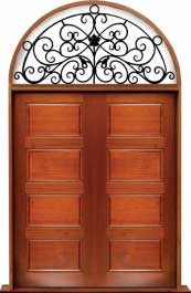 horizontal 4 panel: single door + sidelight on right