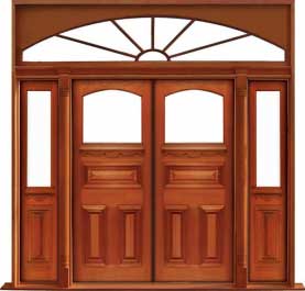 edwardian: double door +  two sidelights