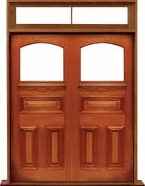 edwardian: double door +  two sidelights
