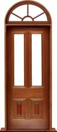 glazed cricket bat: double door +  two sidelights