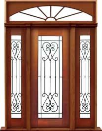 iron grille: double door