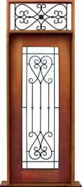 iron grille: double door
