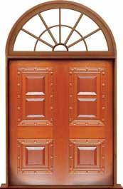 mediterranean: double door + sidelight on left