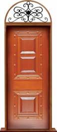 mediterranean: double door + sidelight on left