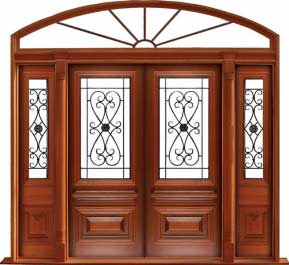 sovereign iron: double door +  two sidelights